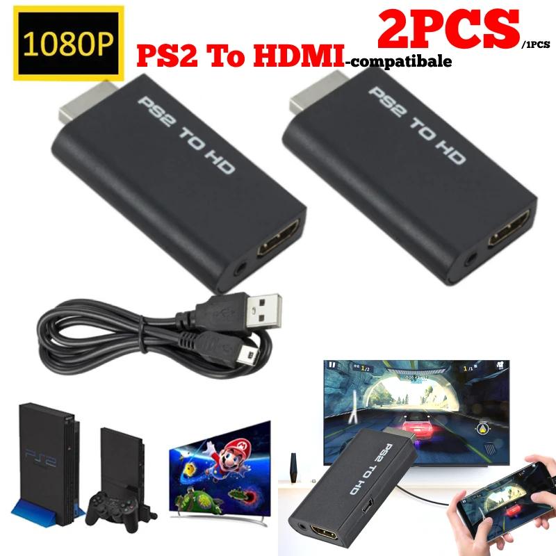 [ForPS2 to HDMI ȣȯ ȯ  Full HD    PS2 ÷  3.5mm   ִ 480i/480p/576i]